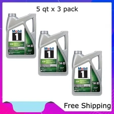Mobil 1 ESP European Car Formula Full Synthetic Motor Oil 5W-30, 5 qt x 3 pack