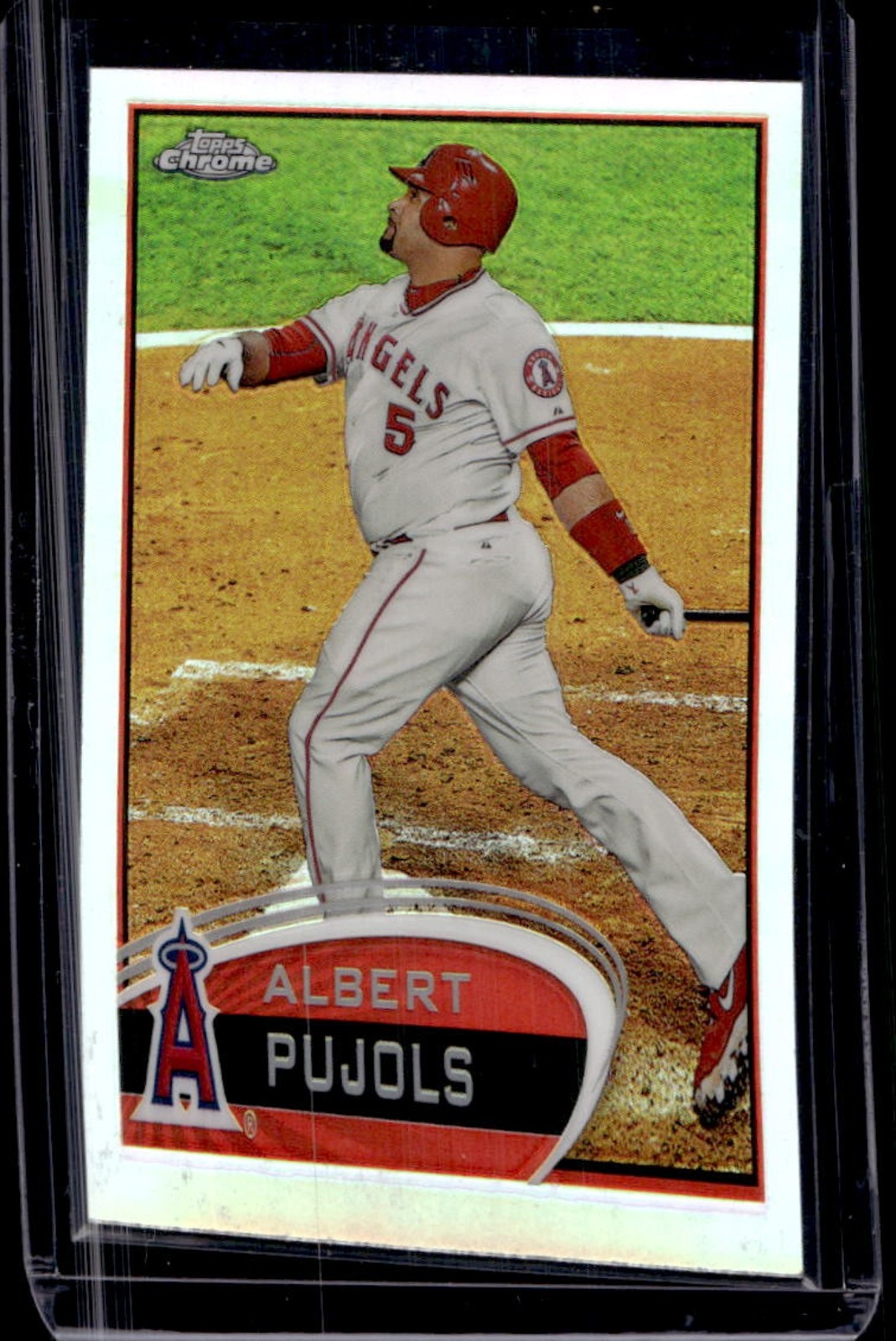2012 Topps Chrome Albert Pujols Refractor #80 Angels