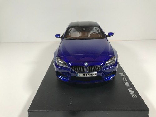 1:18 BMW M6 Coupe F13 San Marino Blue Paragon Dealer Edition - Picture 7 of 8