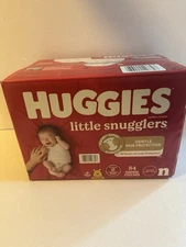 Huggies Diapers Little Snugglers 84 Count Newborn Disney Baby Pooh Bear New Box