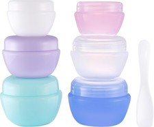 Travel Containers for Toiletries, 3 Size 0.35/0.7/1 OZ Sple Jars, TSA