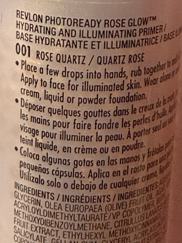 Revlon Rose Glow Hydrating + Illuminating Primer Rose Quartz 1 Fl oz Lot of 2 - Picture 4 of 5