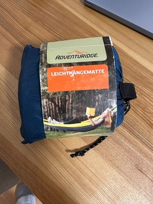 Adventuridge Leichthängematte bis 150 kg inkl. Karabiner & Seile   Camping Outdo