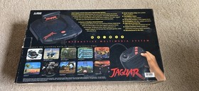 Atari Jaguar 64-Bit Console Black 3-D Graphics w/ Controller, Box, Manuals