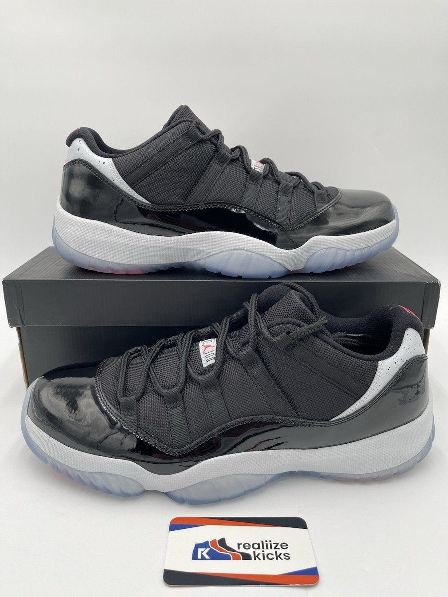 Mens Size 12 Nike Air Jordan 11 XI Low Retro Black Infrared 23  (528895-023) DS