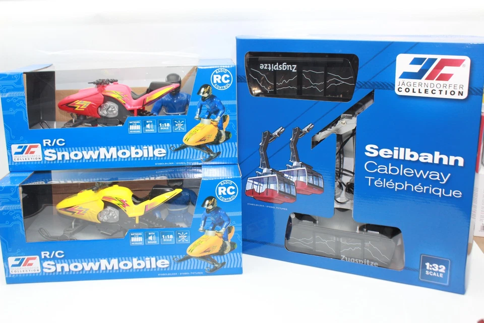 ! SALE ! JC 89398 Bayerische Zugspitzbahn 1:32 elektrische Seilbahn + 2 GONDELN