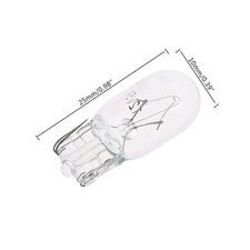 T10 W5W Halogen Bulbs 12V 5W Warm White Car License Plate Lights