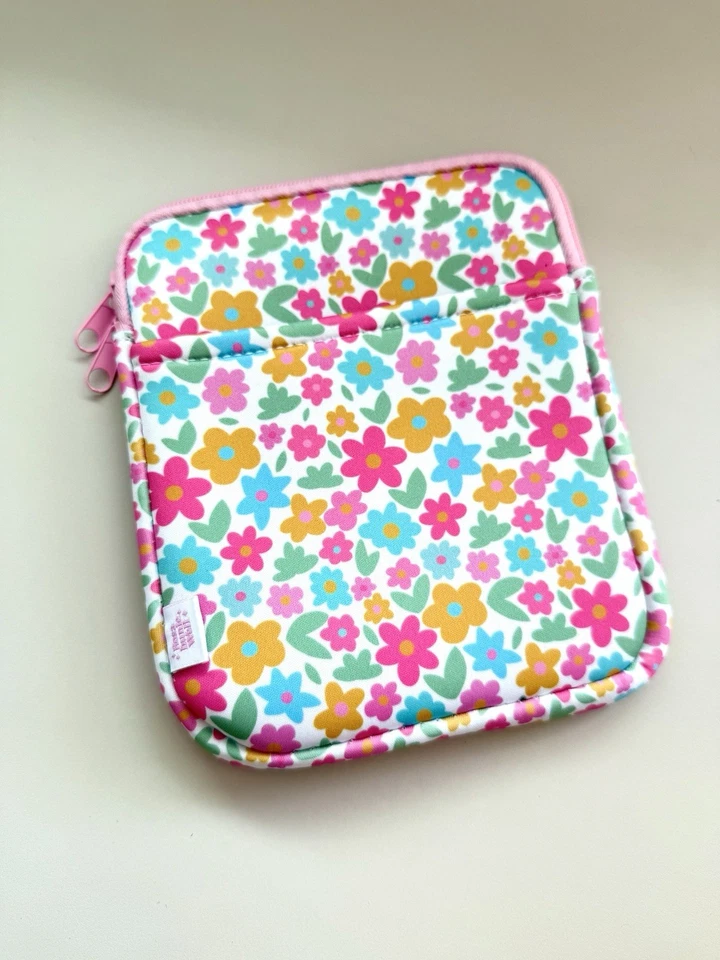 E-Book Hülle Blumen Motiv – Schutzhülle für Tolino & Kindle – Tasche aus Neopren - Bild 3 von 3