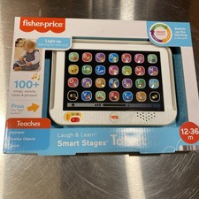 Fisher-Price Smart Stages Tablet Laugh And Learn GRAY NEW