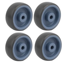 2-inch Diameter TPR Wheel 6.35mm Bore Trolley Caster Pulley Roller 4pcs