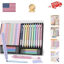 33PCS Aesthetic Highlighter and Gel Pen set with Case, 12 Bible Highlighters ...