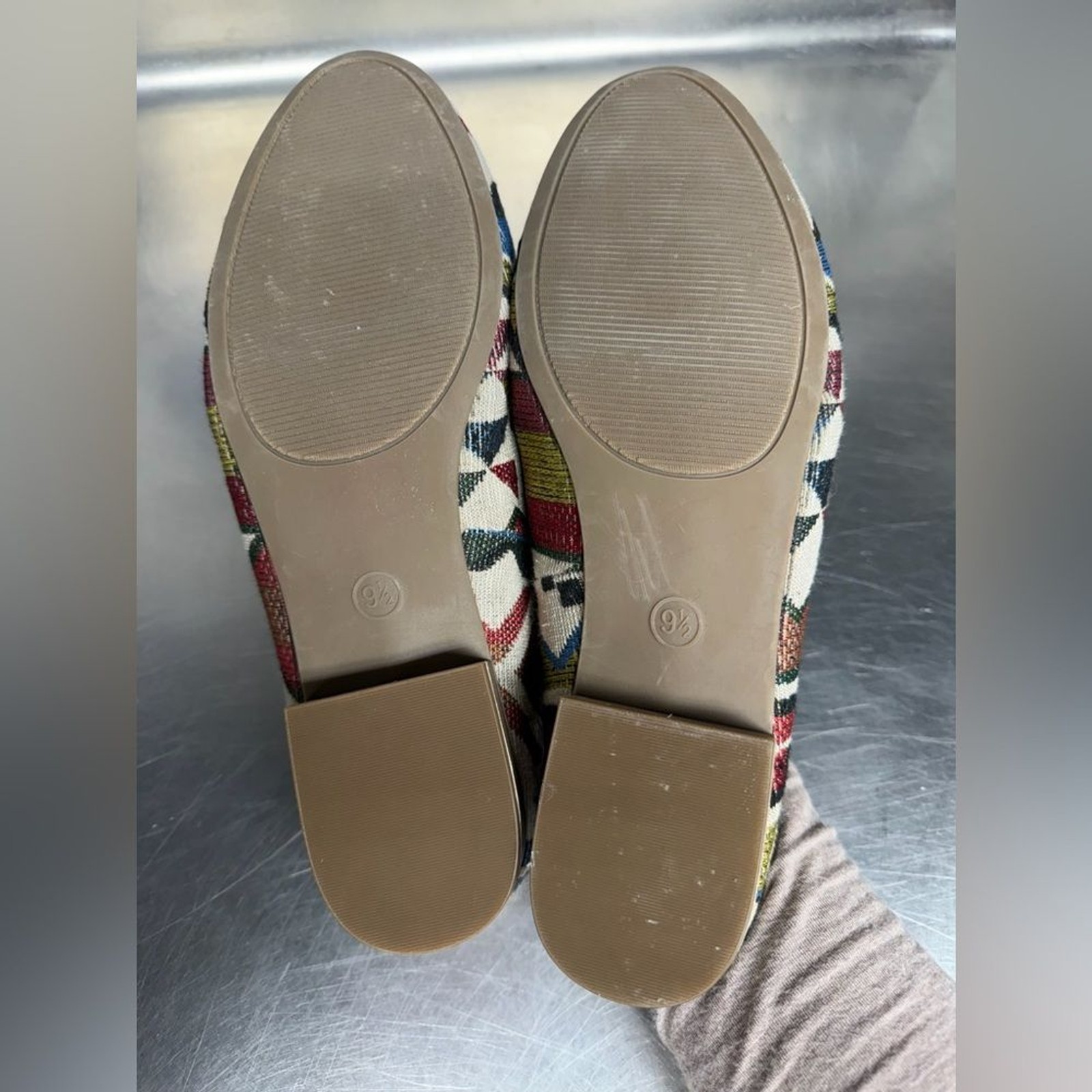 Universal thread Multi-Color Textile Slip-On Mule… - image 4