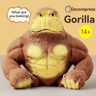 Monkey Funny Toy  Creative Toy Fidget Toy Doll Decompression Soft Gorilla Statue