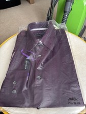Geoffrey Beene Men  s Dress Shirt 15-1/2 32/33 Color: Port deep Purple 