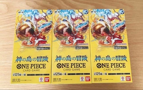 ONE PIECE Card Game OP-15 Adventure on Sky Island Booster Box Lot 3 Boxes Cut