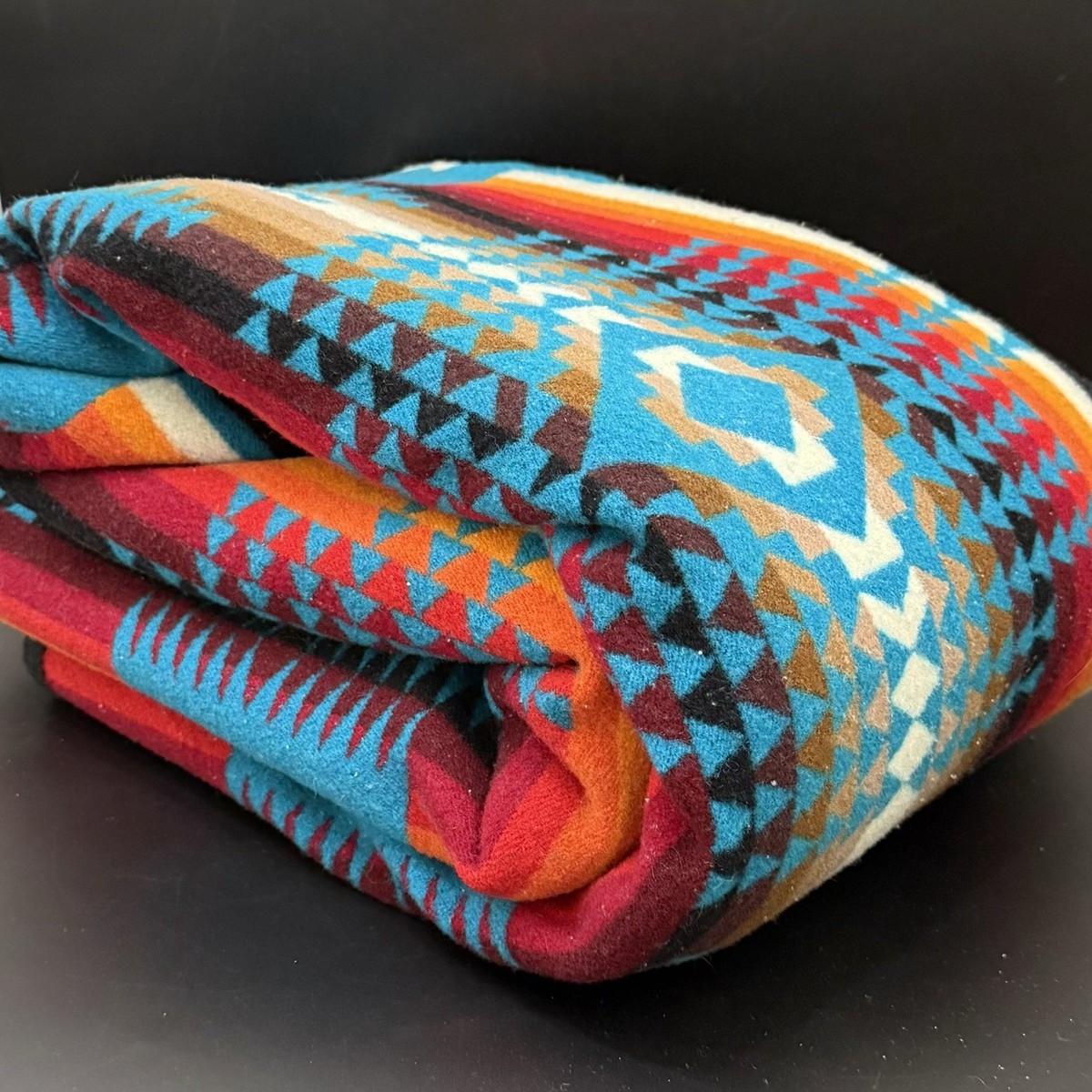 PENDLETON Beaver State 幾何学模様ウールクッション Vintage BEAVER STATE PENDLETON Chief Joseph BLANKET And Pillows