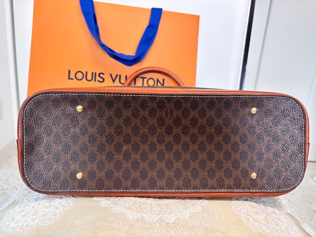 Authentic Celine Macadam Pattern Mini Boston Bag - image 7