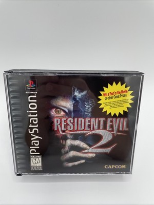 Resident Evil 2 PlayStation 1 PS1 Complete CIB + Reg Card Black Label