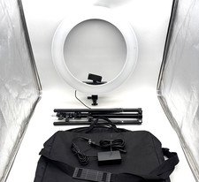 Travel 18  LED Ring Light Kit w/ Stand Phone Holder Power Bag 3200K  5500K Good