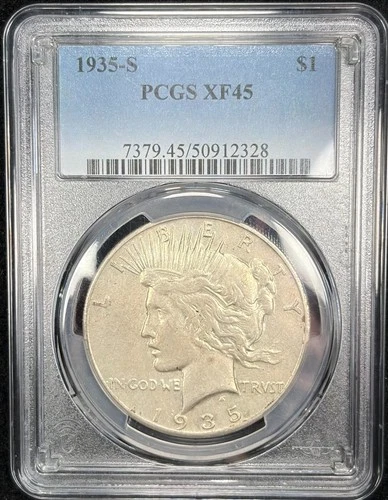 1935-S PCGS XF45 Silver Peace $1