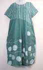 LagenLook Womens Ladies 95% Cotton Summer dress Pockets One Size : Plus: 14-18