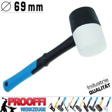 Profi Gummihammer Weich Hart Schon Ausbeul Pflaster Hammer Fiberglas Ø 69 mm S/W