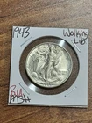 1943 P WALKING LIBERTY HALF DOLLAR STUNNING BU UNCIRCULATED MS++ COIN (Raw14502)