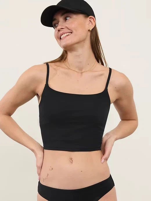 Haut De Tankini Athleta Roca Chica - Imprimé Noir à Festons, Taille M, Occasion Très Bon état