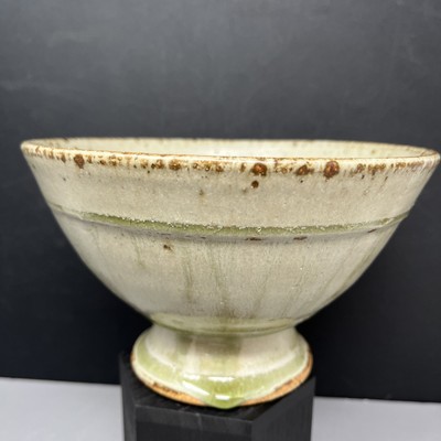 Richard Batterham Studio Keramik grüne Esche glasiert Tazza Schale 17,5 cm Durchmesser #2416
