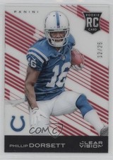 2015 Panini Clear Vision Rookie Red 12/25 Phillip Dorsett (Leg Up) #117 1s7