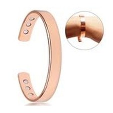 2× Pure Copper Magnetic Bracelet Arthritis Therapy Energy Bangle Pain Relief USA