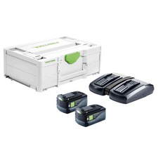 Festool 18V SYS Energy Set with 2 x 5.0Ah Batteries Charger & Case 577708