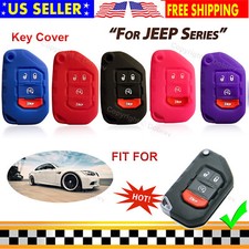 Silicone Care Keyless Entry Remote Fob Cover for Jeep Gladiator Wrangler Car Key