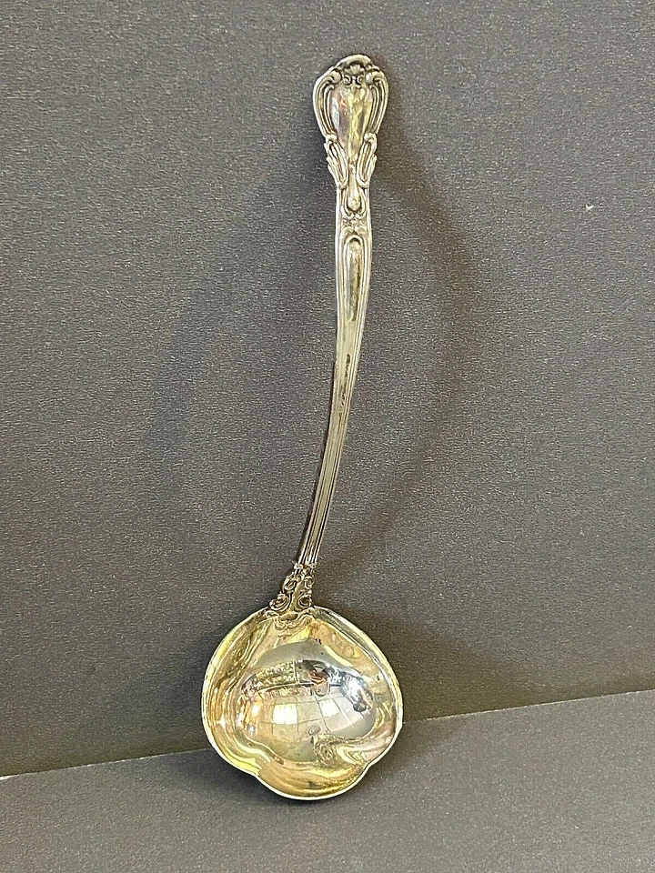 Cuchara para servir sopa Sterling Gorham Whiting 5" CHANTILLY 1895 antigua 17,4 g Foto 2 de 4