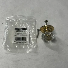 Liberty P30122C-CL-C5 Cabinet Knob Pulls 1.25” Clear Acrylic & Gold NEW