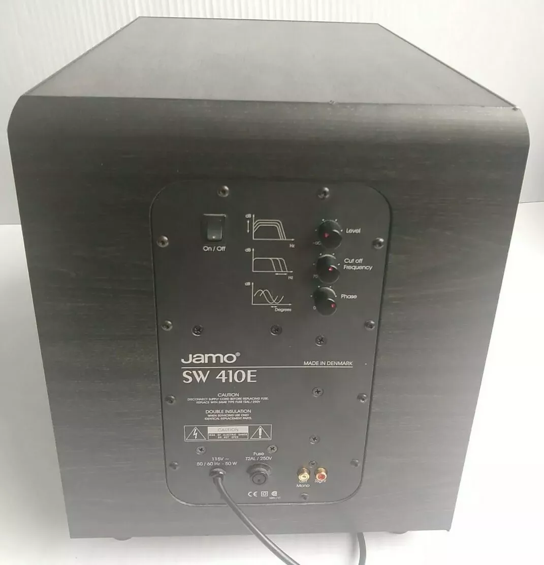 JAMO Home Cinema SW - 410E Amplified Subwoofer Made in Denmark As Is eBay