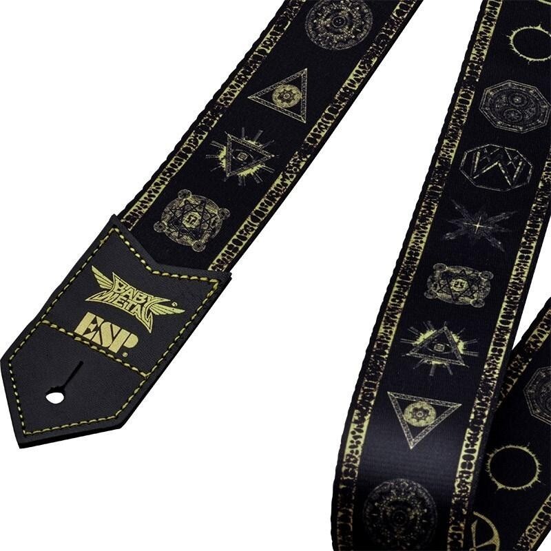 ミュージシャン ec melodi pins ESP BABYMETAL Collaboration Guitar Strap Magic Circle Ver ES