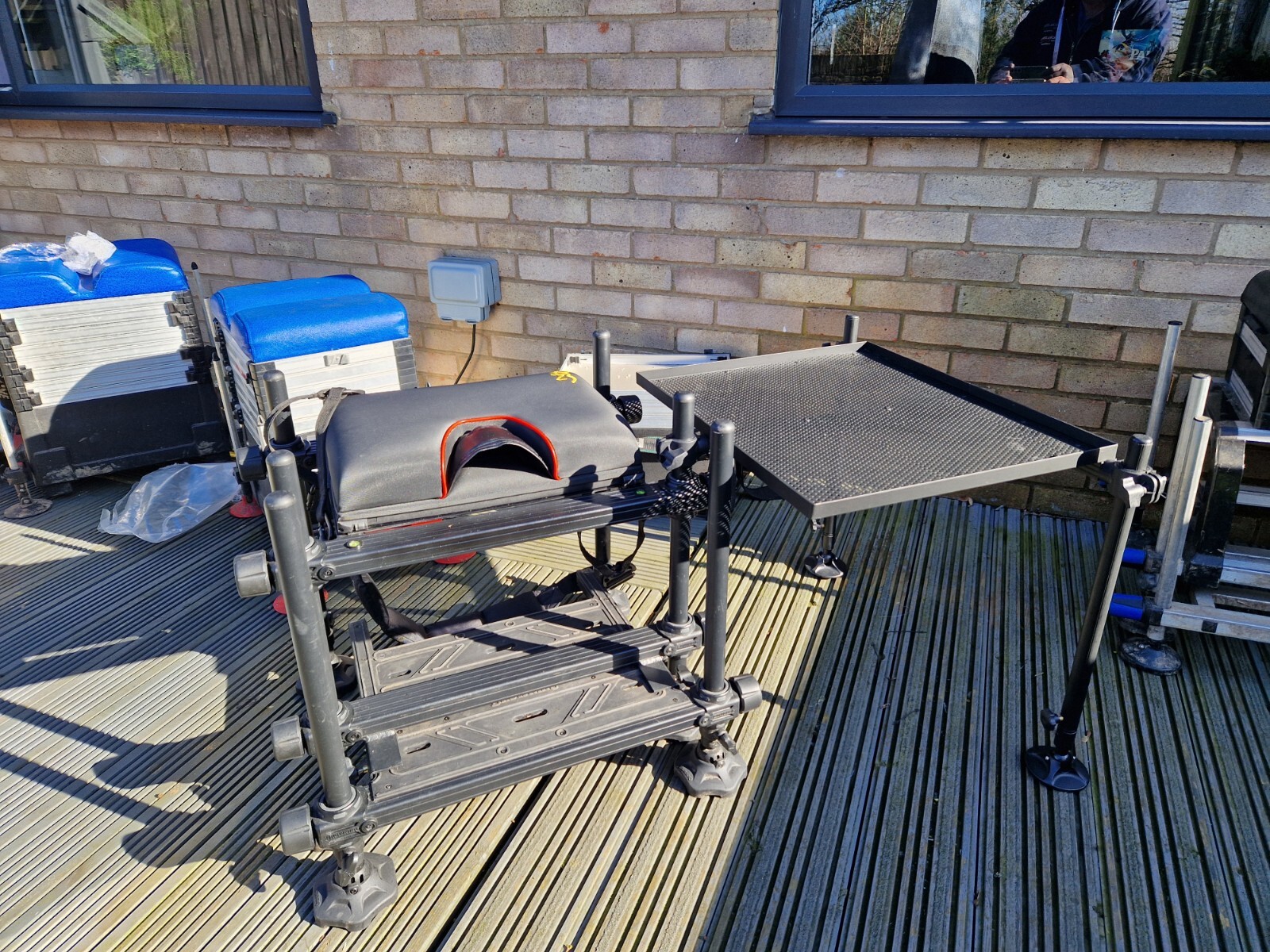 Westlake XL Large Side Tray For Seat Box. 2 x Ext Legs. Fits 30mm