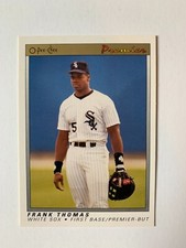 1991 O-Pee-Chee Premier Baseball Frank Thomas Chicago White Sox #121