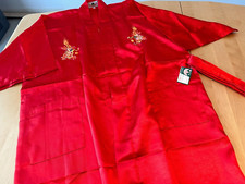 VINTAGE NWT SHANGHAI ROBE WOMENS SZ L EMBROIDERED DRAGON SHORT