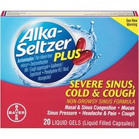 Alka-seltzer Plus Non-drowsy Severe Sinus Cold & Cough 20 Liquidgels 4/17+ Alka-seltzer Plus Non-drowsy Severe Sinus Cold & Cough 20 Liquidgels 4/17+