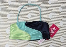 Justice Girls Beach Squiggle Colorblock Bikini Top Multicolor Size 5/6 NWT