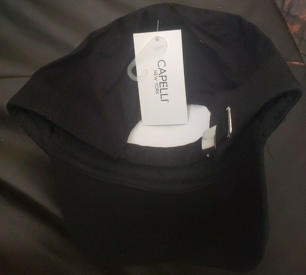 GYM & TONIC - Capelli Black Baseball Cap Adjustable Back One SIze | eBay