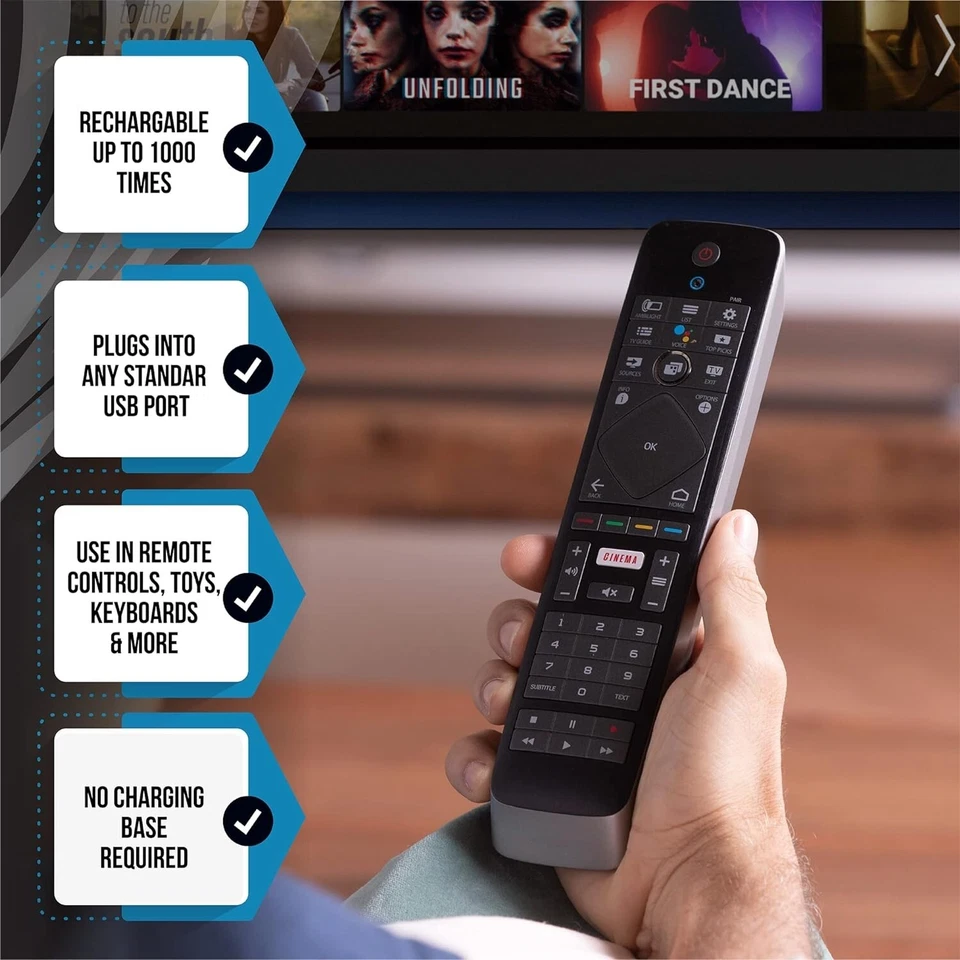 4Pack Rechargeable AAA Lithium ion li-ion Batteries 1.5V With USB C Cable - Image 4 of 4