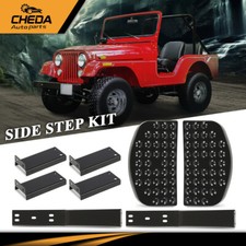 New Side Step Kit Set With Hardware Fit For Jeep Willys Cj2a Cj3a Cj3b M38 Cj5