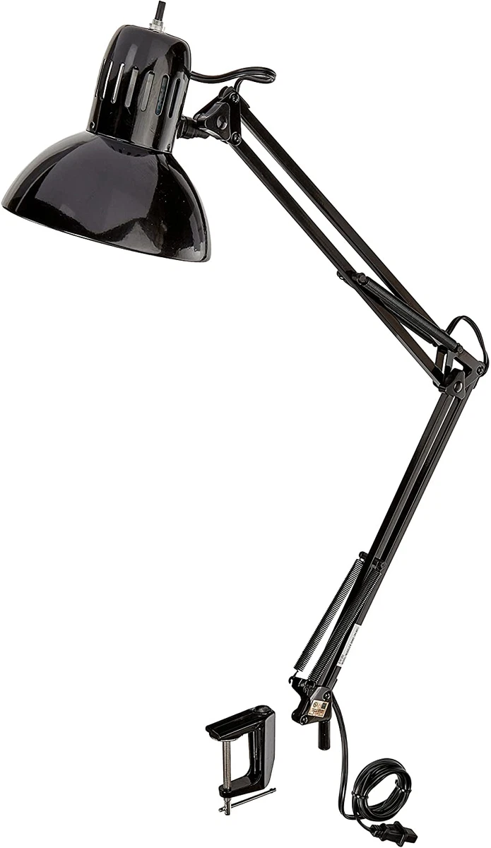 Globe Electric 56963 Metal Clamp Swing Arm Multi Joint Desk Lamp