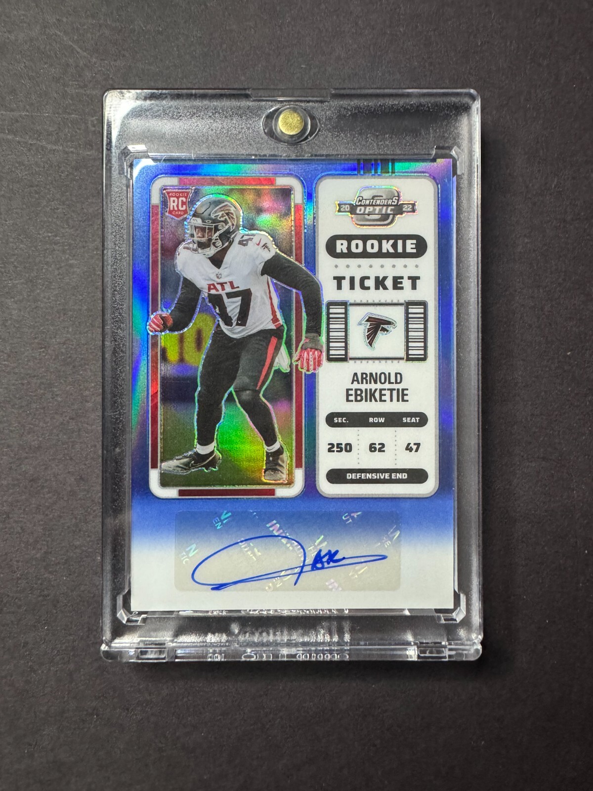 Arnold Ebiketie Panini Contenders Optic #145 Autograph-Blue