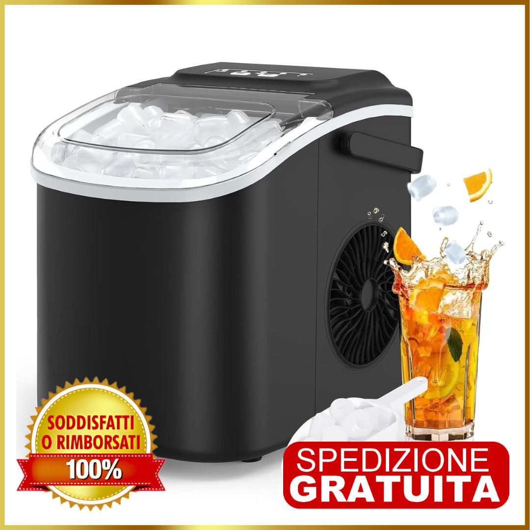 Macchina per il Ghiaccio Macchina da Banco per Fare il Ghiaccio 12kg/24h 6-12min