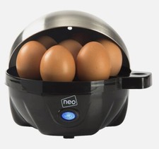 Neo S/S/Copper/Red/Clear Electric Egg Cooker Boiler Poacher & Steamer