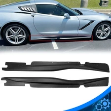 Side Skirt For Chevrolet Corvette C7 Z06 Stingray 2014-2019 Rocker Panel Kit